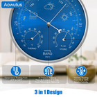 3 In 1 Barometer Thermometer Hygrometer  7 In Diameter Dial Type Barometer  Trad