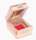 Olive Wood Rosary Box With Jerusalem Cross And Word Jerusalem Engraved