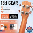 Kmise Left Handed Ukulele soprano Mahogany Ukelele 21 Inch Ukalalee With Gig 
