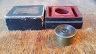 1910 Antique Brass Microscope Eyepiece Lens - Boxed - Charles Baker London