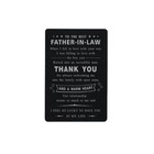 Engraved Father-in-law Appreciation Wallet Insert Card Gift From Daughter-in-law