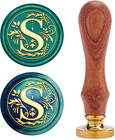 Initial S Wax Seal Stamp Alphabet Letter Vintage Sealing Stamp Olive Leaves M   