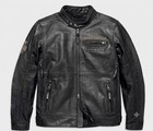 Harley Davidson Mens 115th Anniversary Black Leather Biker Jacket Vintage