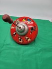 Vintage Tin Litho Humpty Dumpty Spinning Top Big Bad Wolf Nursery Rhyme Toy