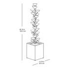 65    Bloomington Cascading Cup Fountain  Steel Construction  Adjustable Pump  Mel