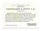 Dale Earnhardt   Richard Petty 1992 Traks Autograph Series  a1 - Signed By Both