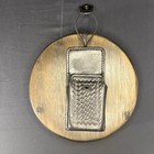 Aker Universal 588 Radio Holder  Swivel Back  Basket Weave Leather