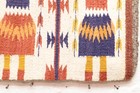Antique Navajo Rug Native American Indian Yei Pictorial Weave 29x17 Textile Vtg