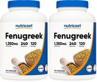 Fenugreek Seed 1350mg - 240 Capsules  Gluten Free  Non-gmo  Herbal Supplement  2
