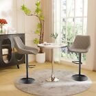 Adjustable Swivel Bar Stools Set Of 2 Counter Height Bar Stools With Back Gray