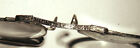 Antique Early 1900s 12k White Gold Filled Pince Nez Opera Glasses With Case