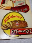 Rye Tina s Rye   Deluxe Bread Vtg Large  Decals 1940 s Advertising