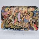 Vintage Mebel Pacific Coasters Hawaii Melamine Serving Tray Luau Scene Italy
