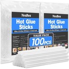 100 Pack Clear Hot Glue Sticks 10  X 0 43  For Wood  Metal  Glass  Fabric  Craft