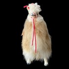 Vintage Real Alpaca Llama Fur Stuffed Plush Handmade From Peru 7 75   