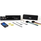 Pyle Marine Audio Mp3 Receiver  4x 6 5   150w Rgb Led Black Speakers  8  Sub