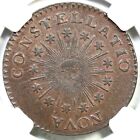 1785 C 2-a R-5 Ngc Au 58 Sm Date  Point Rays Nova Constellatio Colonial Copper