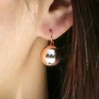 Fashion 925 Silver gold rose Gold Drop Earrings For Women Wedding Jewelry Gift