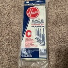 New Hoover Type C Upright Vacuum Cleaner Bags 40100003c 4 Pack Genuine Oem