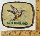 Vintage Cinnamon Teal Duck Iron On Embroidered Patch Game Bird Hunting Nos