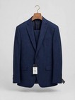 Tailor Square Men s 2-piece Suit 42r Slim Blue Check Wool Fmdr00166-g9