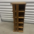 Napa Valley 200 Disk Cd Wood Storage Rack Spinning Rotating Carousel