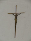 Vintage Inri Brass Made In India Hanging Cross Crucifix Very Nice