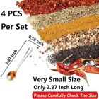 4 Pcs Tiny Stainless Steel Spoons For Spices Jars  Mini Size 2 87   Cute Small