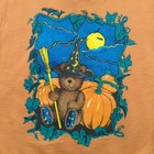 Vintage Halloween Teddy Bear Sweatshirt Baby Toddler Boy 4t Orange Witch Hat