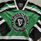 Guinness Beer Harp Hockey Jersey Black green  Size Xl