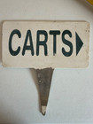Vintage Golf Metal Sign Carts