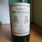 Beautiful Teal 1870s Master Ink Bottle Yankee Witch Hazel Label Marlboro mass