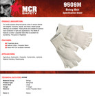 12 White Cotton String Knit Fingerless Protective Work Gloves Glove Liners Small