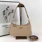 New Brown Coach Teri 2way Shoulder Bag Crossbody Straw leather Latte Cr350