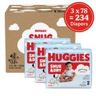 Huggies Snug   Dry Diapers Size 2 234 Count