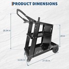 3 Tier Welding Cart For Mig tig Welder  220lbs Capacity W  360   Swivel Wheels