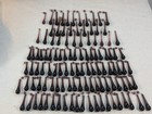 Vintage Hand Blown Amethyst Glass Teardrops 3  And 2   114 Pcs  