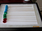 Vintage Glass Swizzle Sticks  straw spoons Set Of 12 Hand Blown Pieces