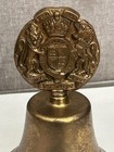 Vintage Commemorative Brass Queen Elizabeth Ii Coronation Bell      1953
