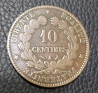 1898 France 10 Centimes Coin