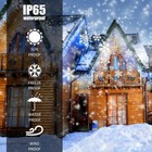 Christmas Snowflake Projector Outdoor Led Moving Snowfall Show Lights Landscape