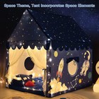 Kids Play Tent - Indoor Outdoor Castle Play House - Spaceship Space Rocket Tent