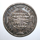 S3 - Brasil   Brazil 960 Reis 1810-b Almost Unc Silver Coin - Appears Overstruck