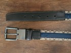 Coach   Reversible C Signature Jacquard Belt   Silver Tone Buckle   32 