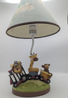 Lambs   Ivy Nursery Lamp Zoo Jungle Animals Safari Train - With Original Shade