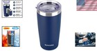 20 Oz Insulated Stainless Steel Travel Mug - Ideal For Hot   Cold Drinks