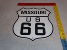 Vintage Missouri Route 66 United States U s  Porcelain Metal Gasoline Oil Sign