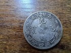 1901 China Kirin 20 Cents Dragon Silver Coin Rare                                                           