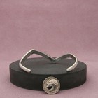 Navajo Sterling Silver Vintage Crushed Turquoise Zig-zag Cuff Bracelet Size 7in