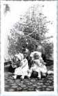 1941 Girls Christmas Tree Dolls Holiday Gifts Snapshot Photo Living Room Decor